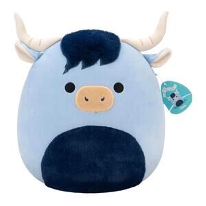 Squishmallows Original 14in Toro The Blue Highland Cow